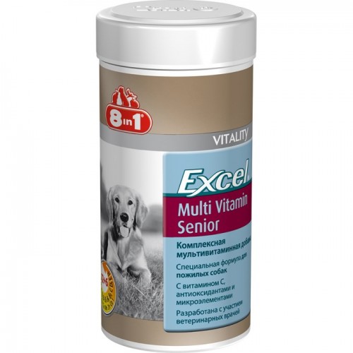 Excel Multi-Vitamin Senior. Мультивитаминный комплекс для стареющих собак, 70 табл. 8in1 (8в1)